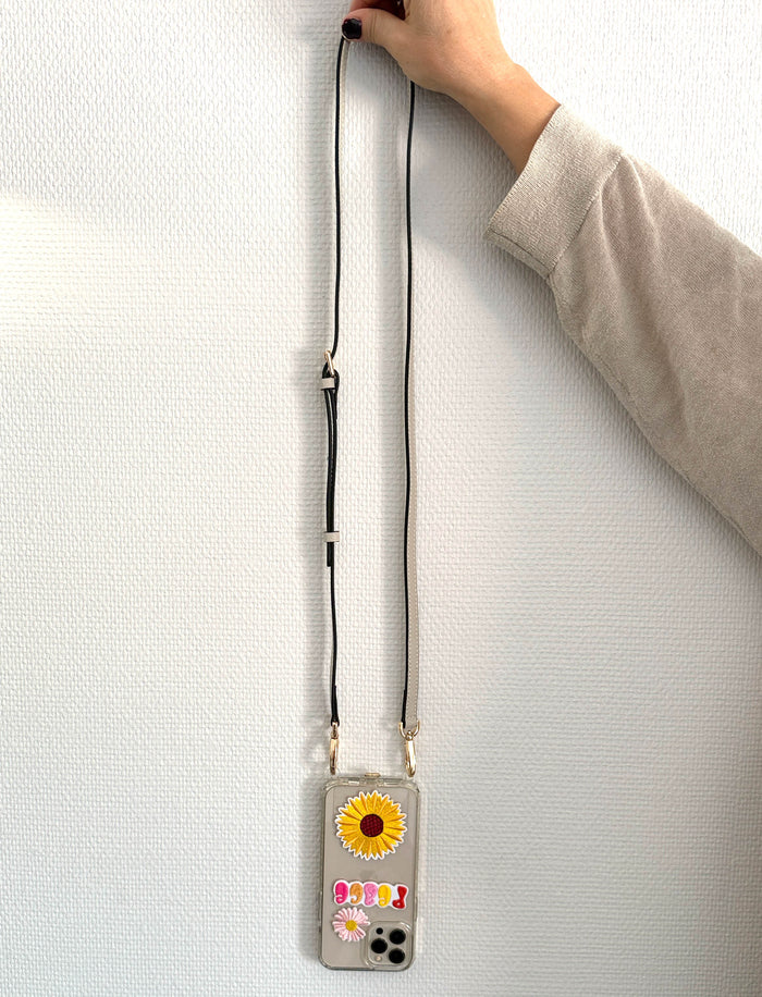 Galina Leather Strap Light Grey Gold