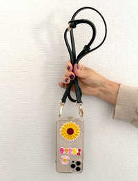 Galina Leather Strap Dark Green Gold