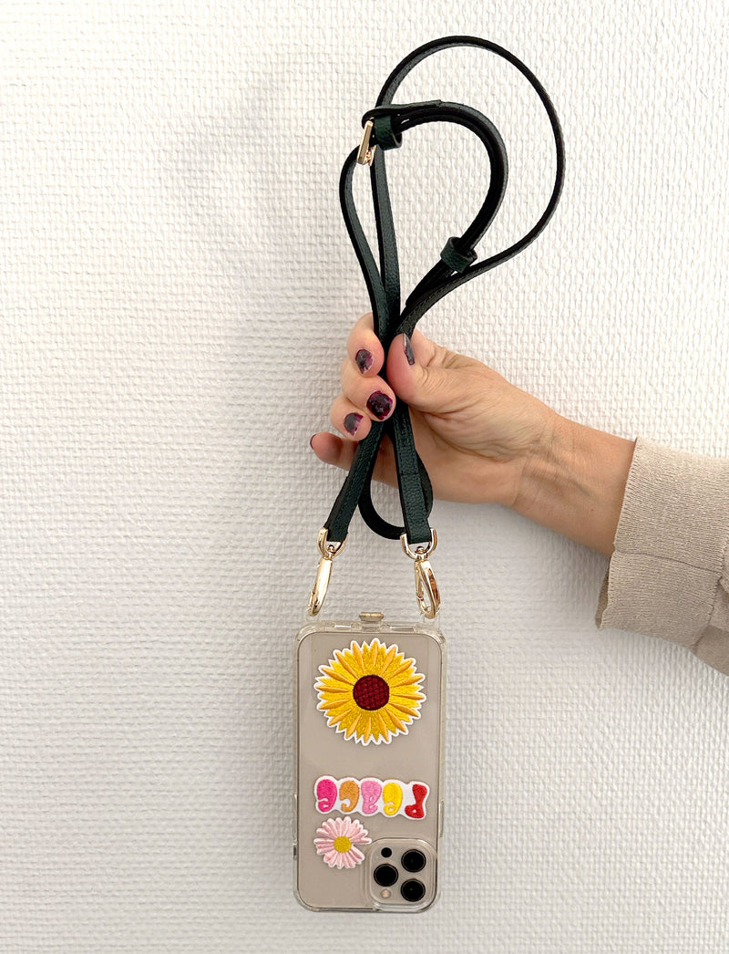 Galina Leather Strap Dark Green Gold