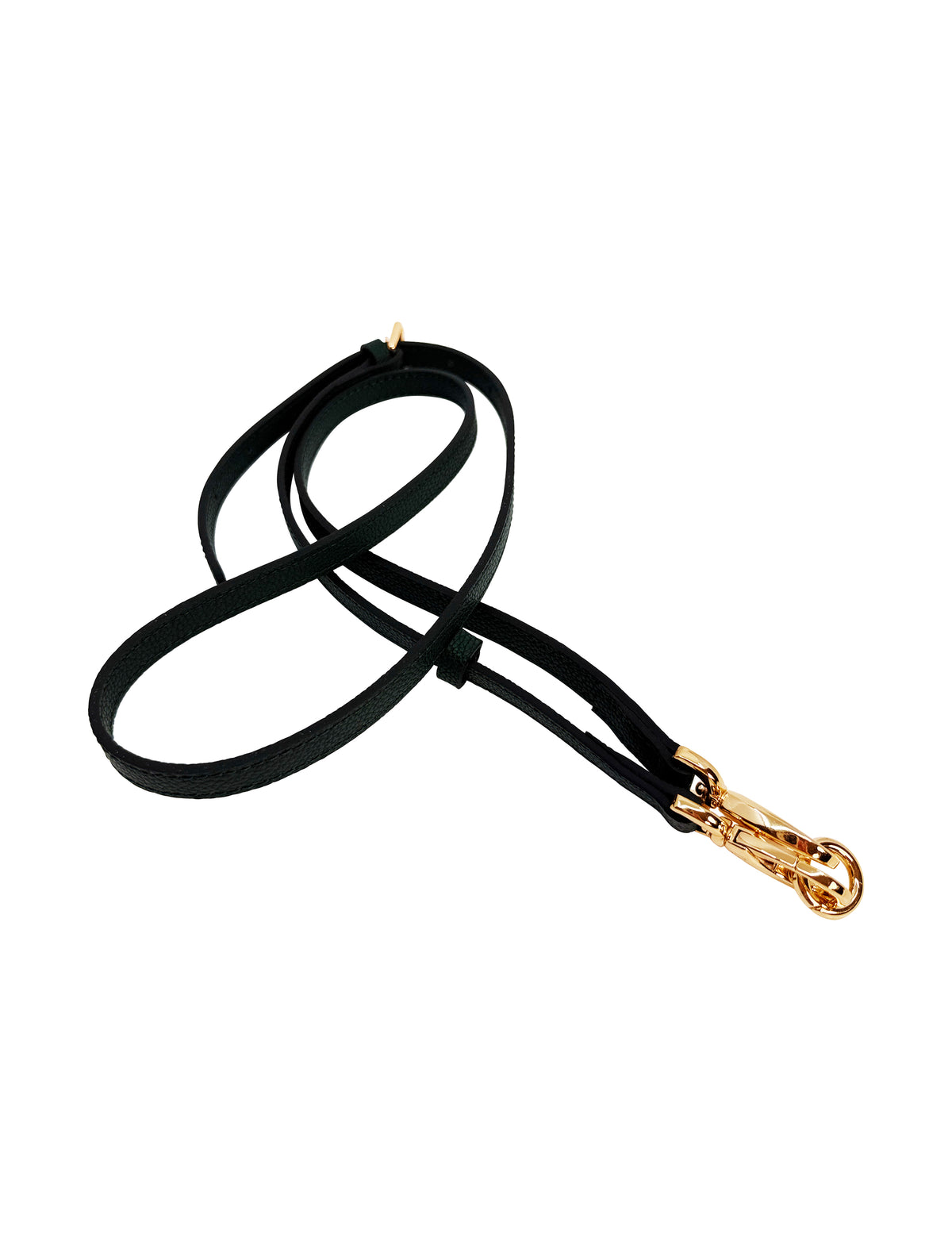 Galina Leather Strap Dark Green Gold