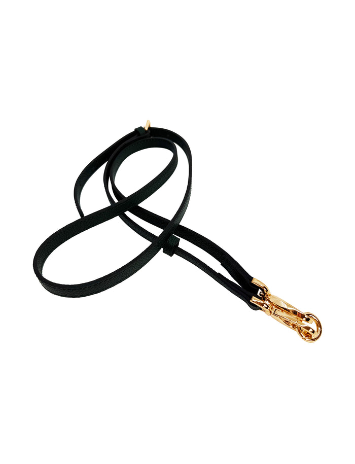 Galina Leather Strap Dark Green Gold