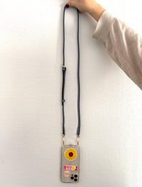 Galina Leather Strap GreyBlue Gold