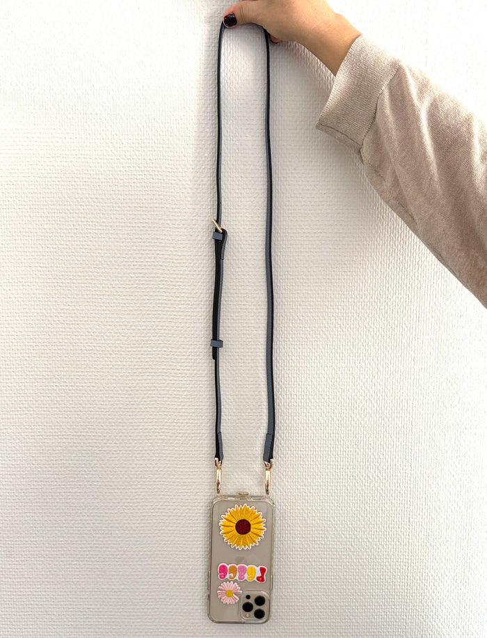 Galina Leather Strap GreyBlue Gold