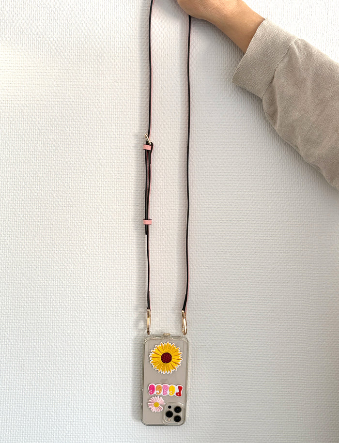 Galina Leather Strap Pink Gold
