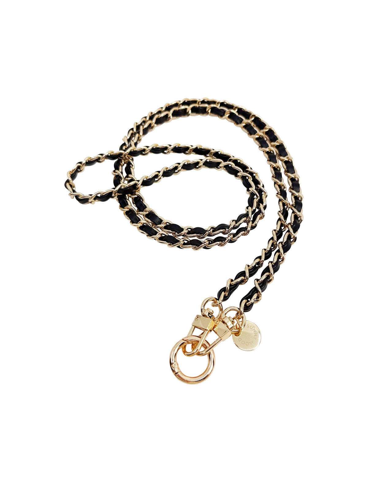 Dolores Chain Strap Black Gold