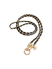 Dolores Chain Strap Black Gold