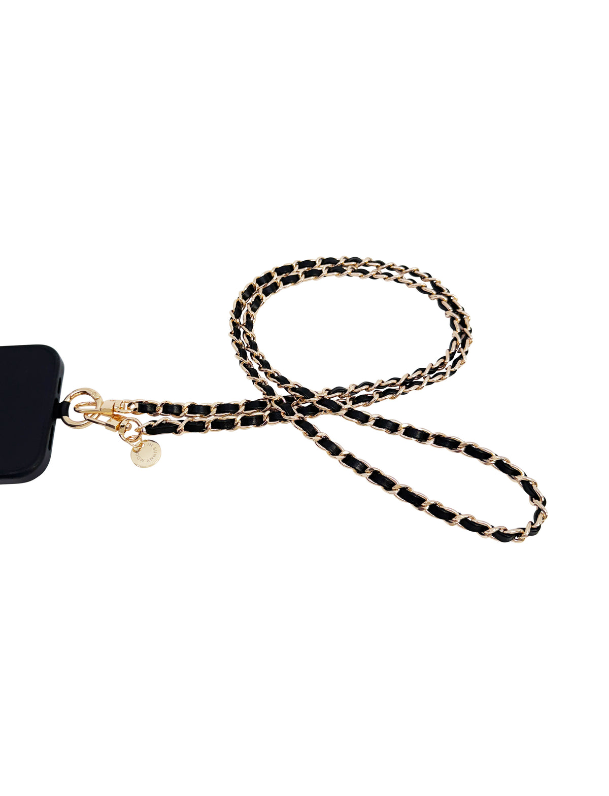 Dolores Chain Strap Black Gold