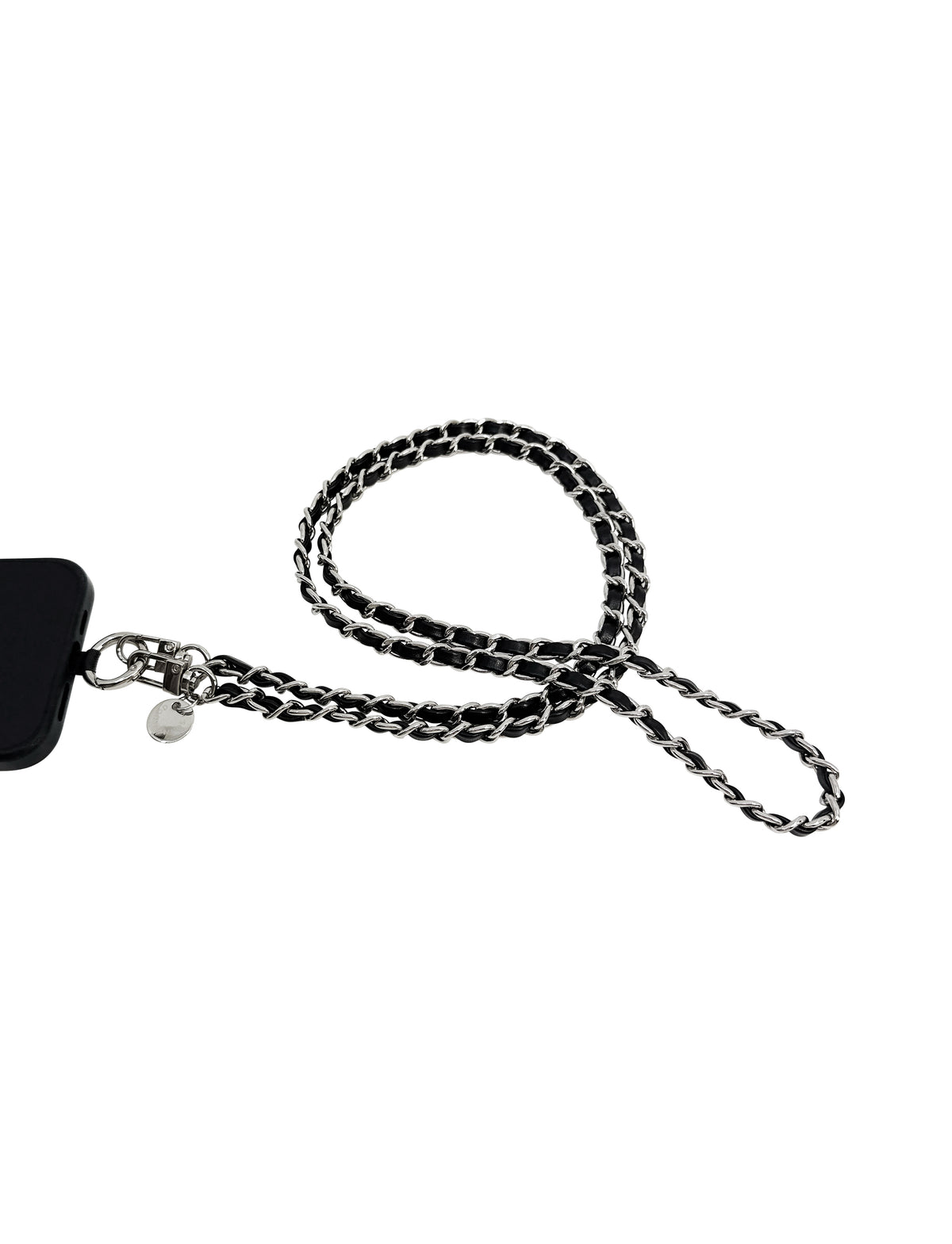 Dolores Chain Strap Black Silver