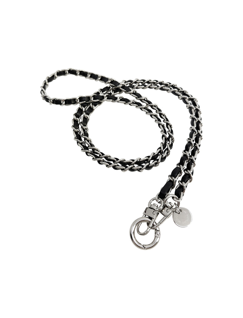 Dolores Chain Strap Black Silver