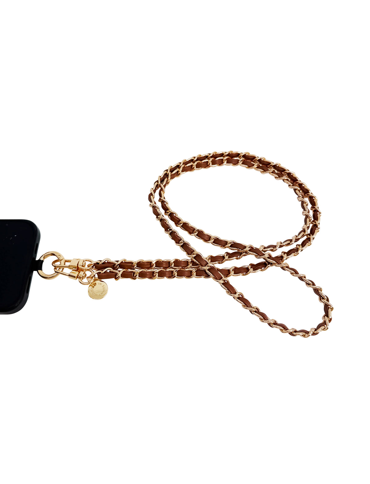 Dolores Chain Strap Brown Gold