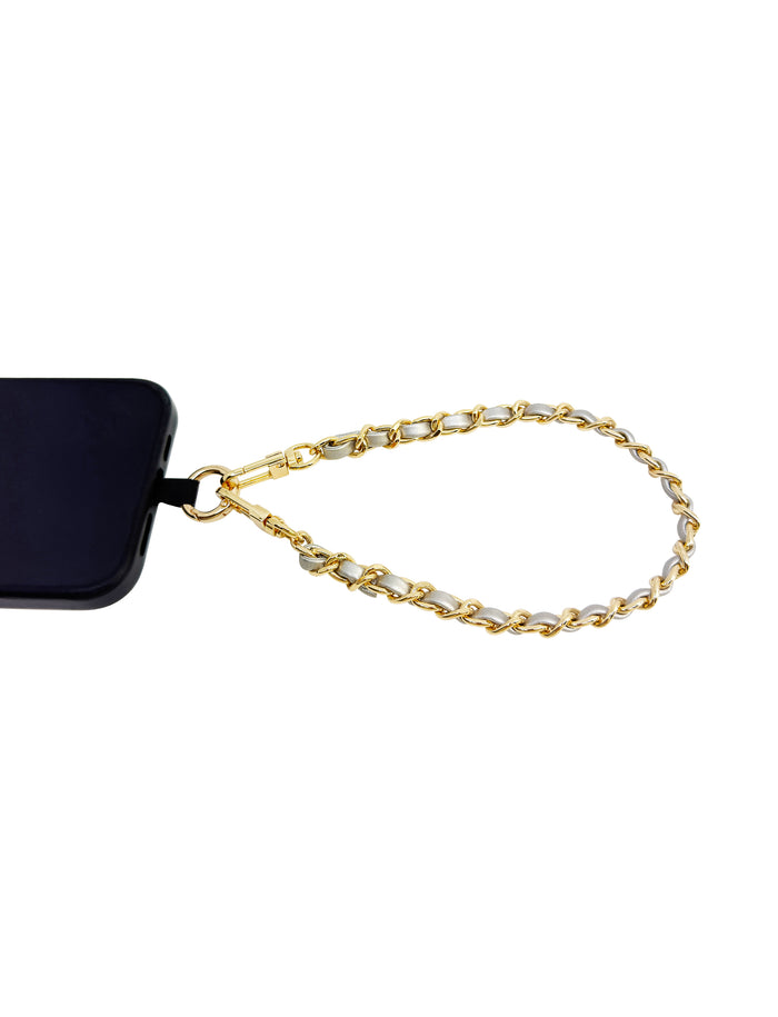 Dolores Chain Wristlet Silver Gold