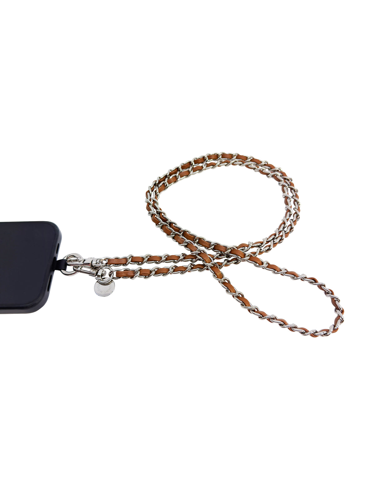 Dolores Chain Strap Brown Silver