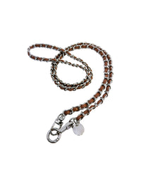 Dolores Chain Strap Brown Silver