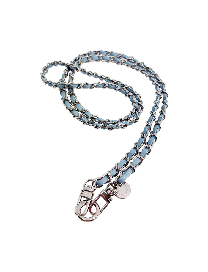 Dolores Chain Strap Light Blue Silver