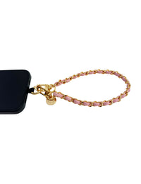 Dolores Chain Wristlet Pink Gold