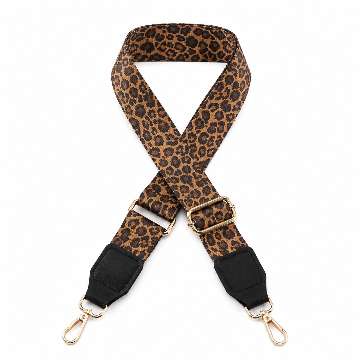 Wide Webbing Strap Leo Brown 140