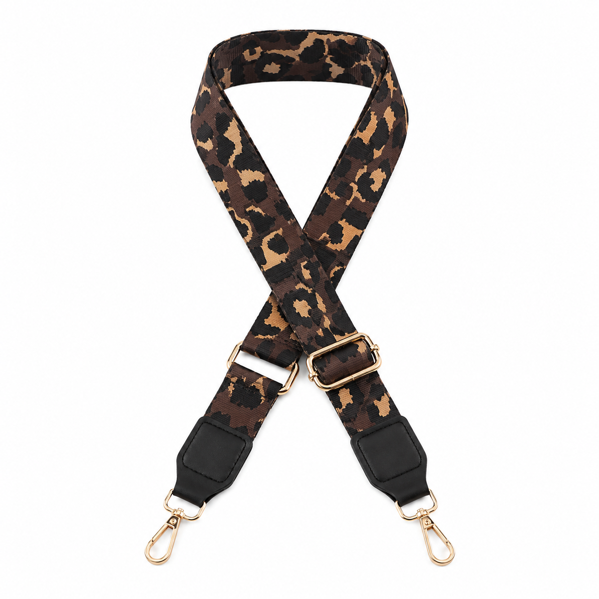Wide Webbing Strap Camo Brown 140