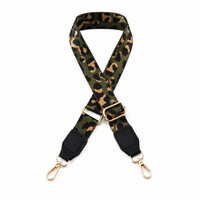 Wide Webbing Strap Camo Green 140