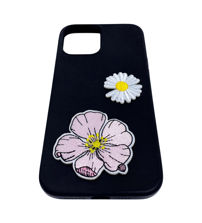 Sticker Flower Pink White