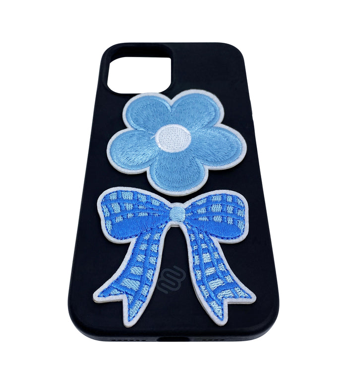 Sticker Flower Bow Blue