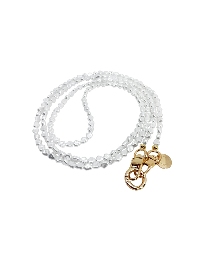 Capri Pearl Strap 135 cm Gold
