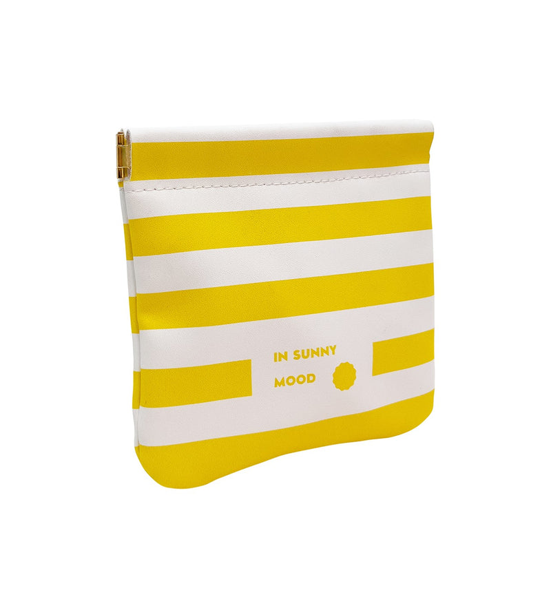 Sunny Snap Pouch Small Stripe Yellow